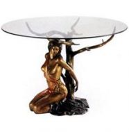 Bronze lady table